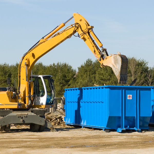 are there any restrictions on where a residential dumpster can be placed in Sutherlin